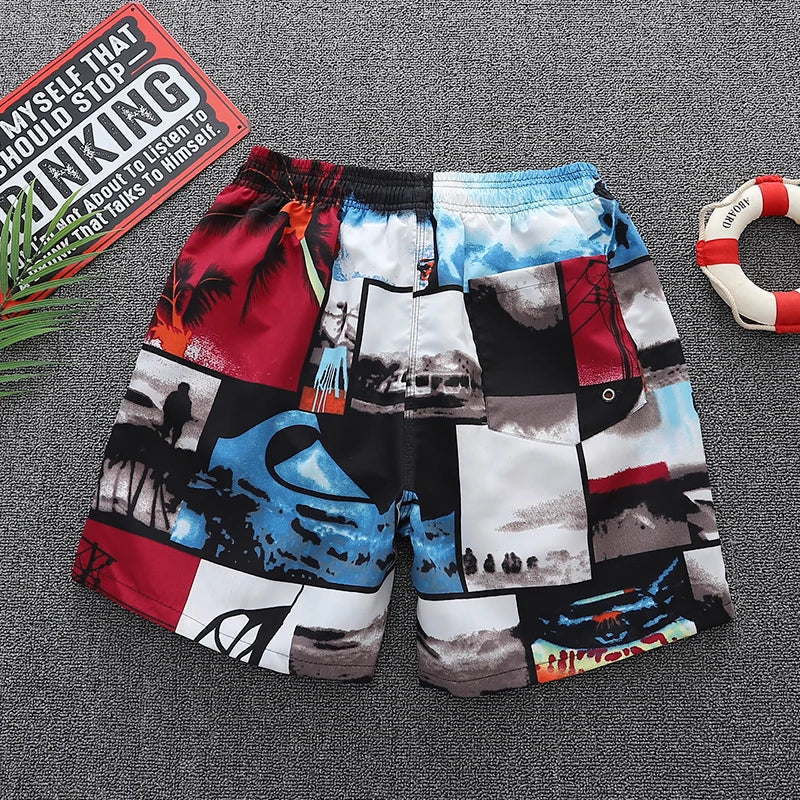"Graphic Palms" Swimming Trunks