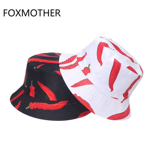 FOXMOTHER Chili Print Bucket Hats