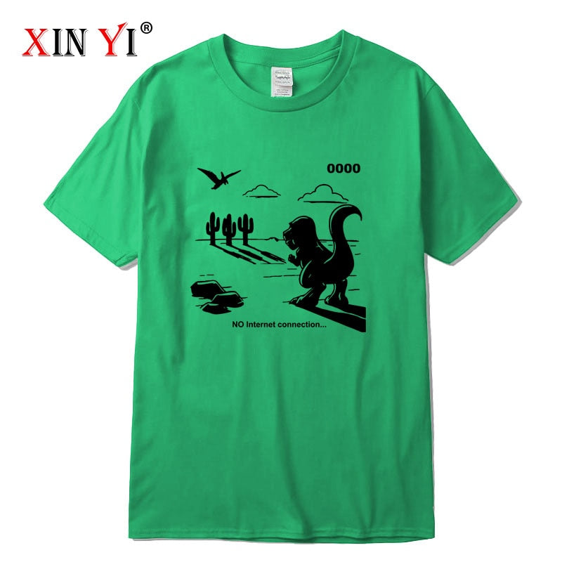 XINYI No Internet Mens T-Shirts