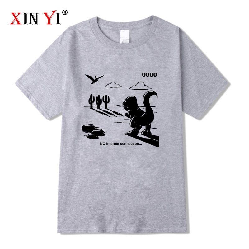 XINYI No Internet Mens T-Shirts