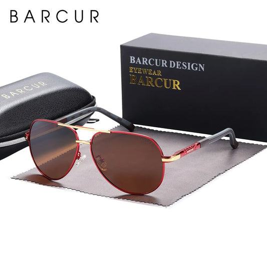 BARCUR Mens Vintage Classic Sunglasses