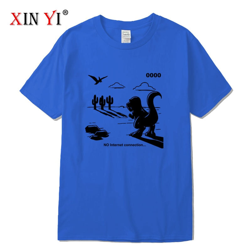 XINYI No Internet Mens T-Shirts