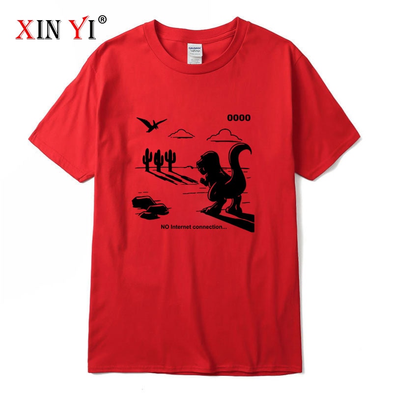 XINYI No Internet Mens T-Shirts