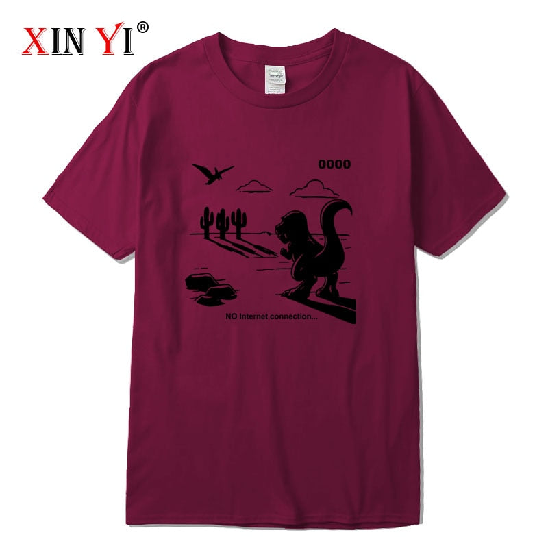 XINYI No Internet Mens T-Shirts