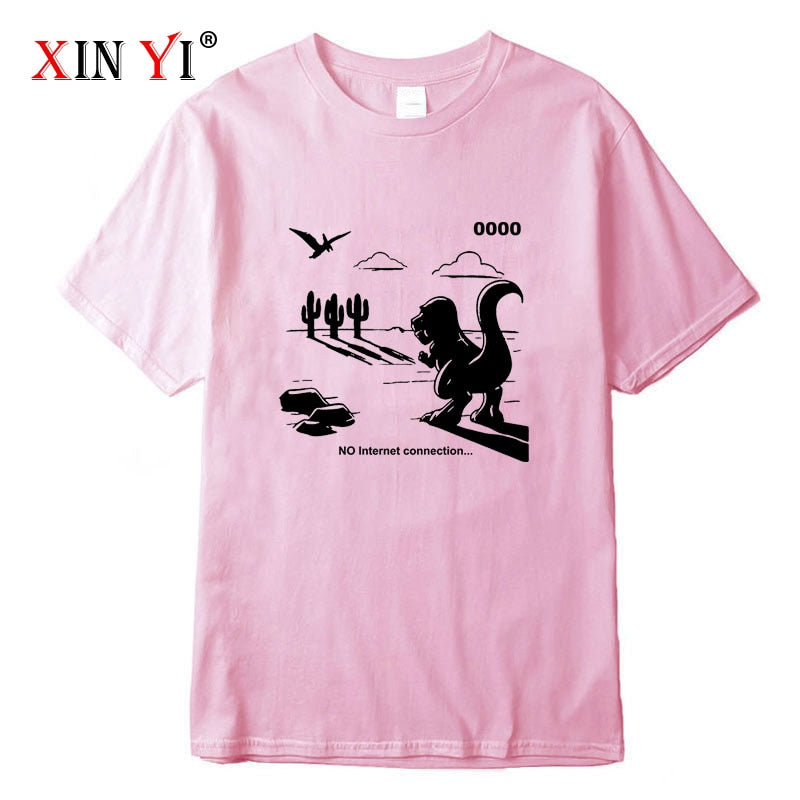 XINYI No Internet Mens T-Shirts