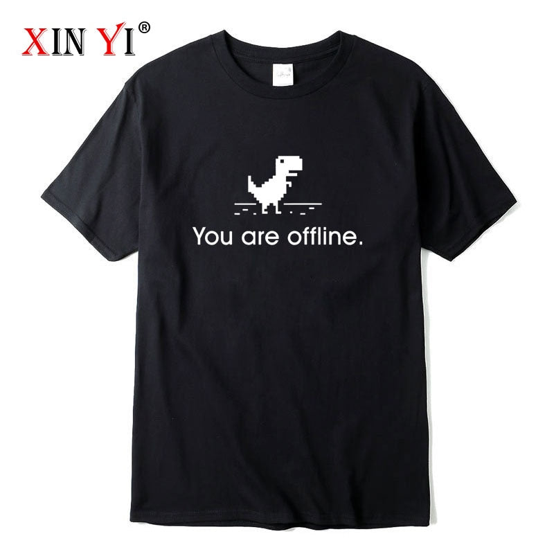 XINYI No Internet Mens T-Shirts