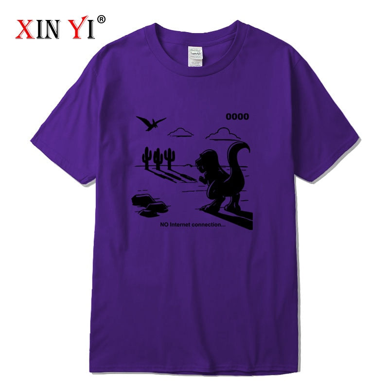 XINYI No Internet Mens T-Shirts