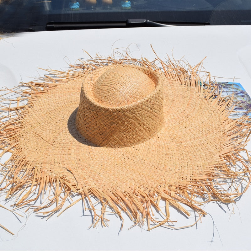 Womens Summer Beach Straw Hat