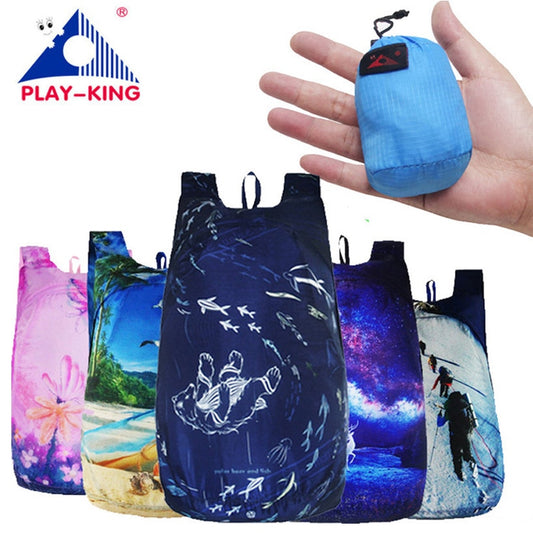 PLAYKING Outdoor Lightweight Nylon Foldable Backpack