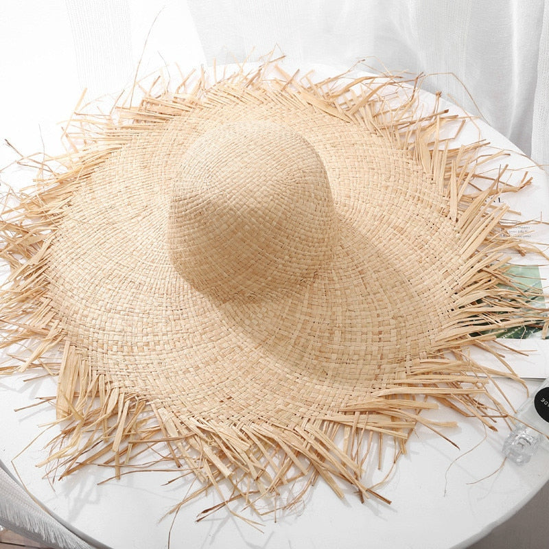 Womens Summer Beach Straw Hat