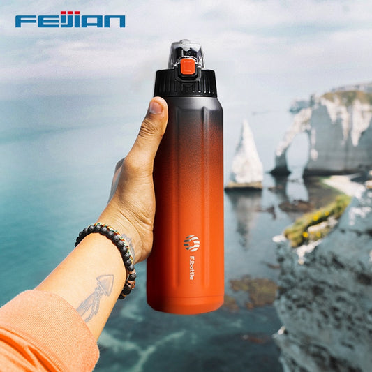 FEIJIAN 600ml Thermo Double Wall Stainless Steel Sports Bottle