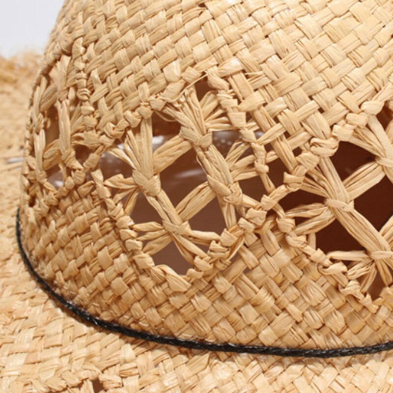 Womens Summer Beach Straw Hat