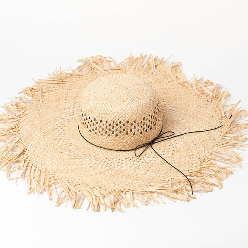 Womens Summer Beach Straw Hat