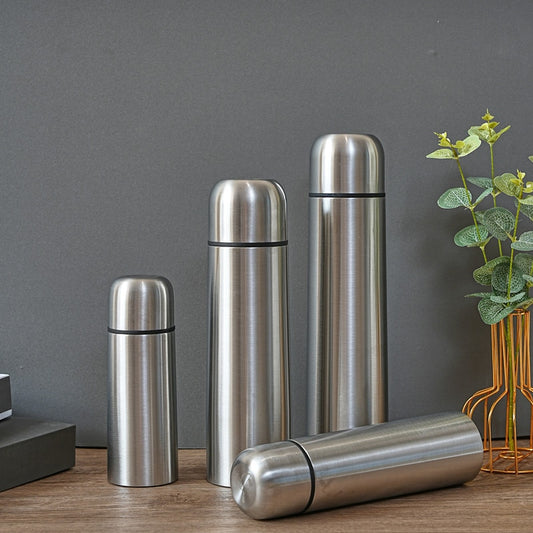 Double-Layer Stainless Steel Bullet Shape Thermos Water Bottle