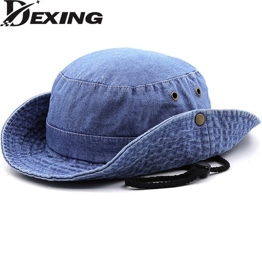 Blue Denim Beach Sun Hat