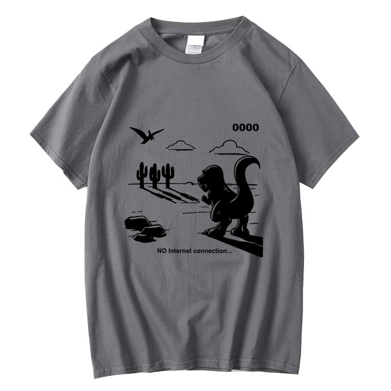 XINYI No Internet Mens T-Shirts